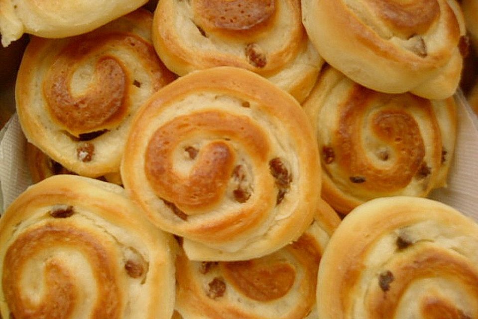 Vanille - Marzipan - Rosinen - Schnecken