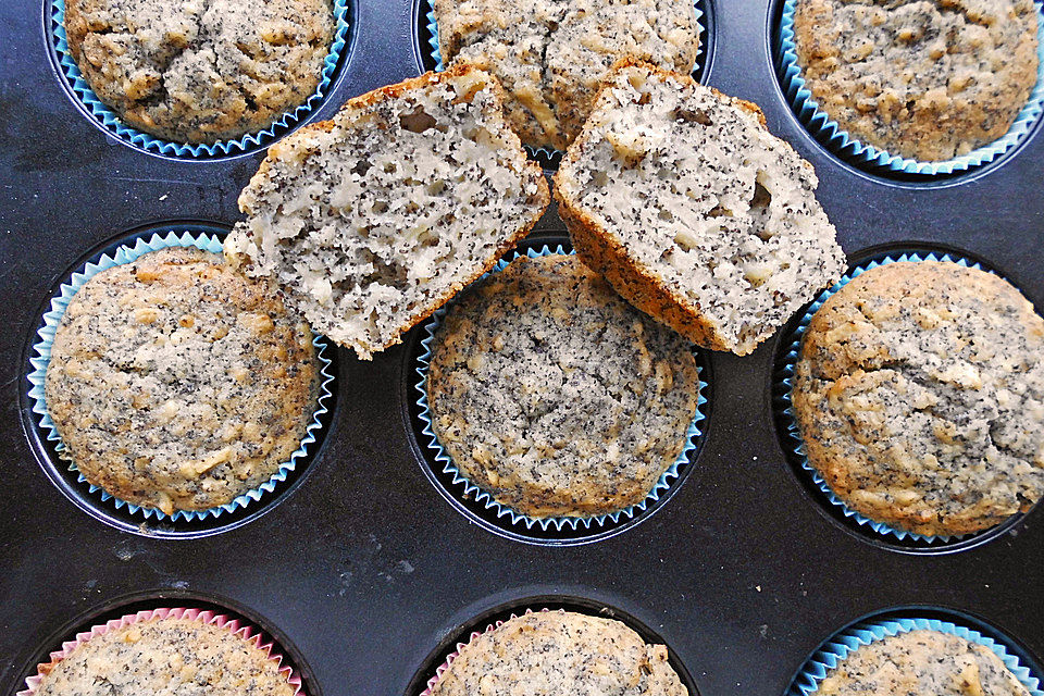 Apfel-Mohn-Muffins