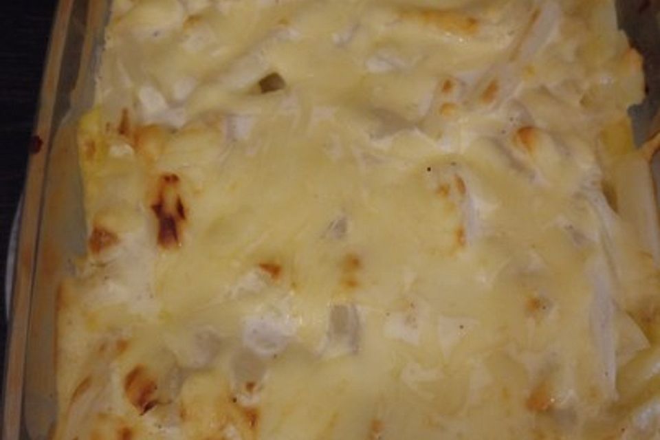 Kartoffelauflauf mit Spargel