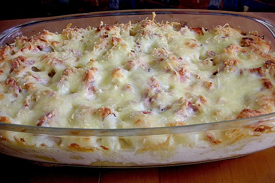 Kartoffelauflauf mit Spargel