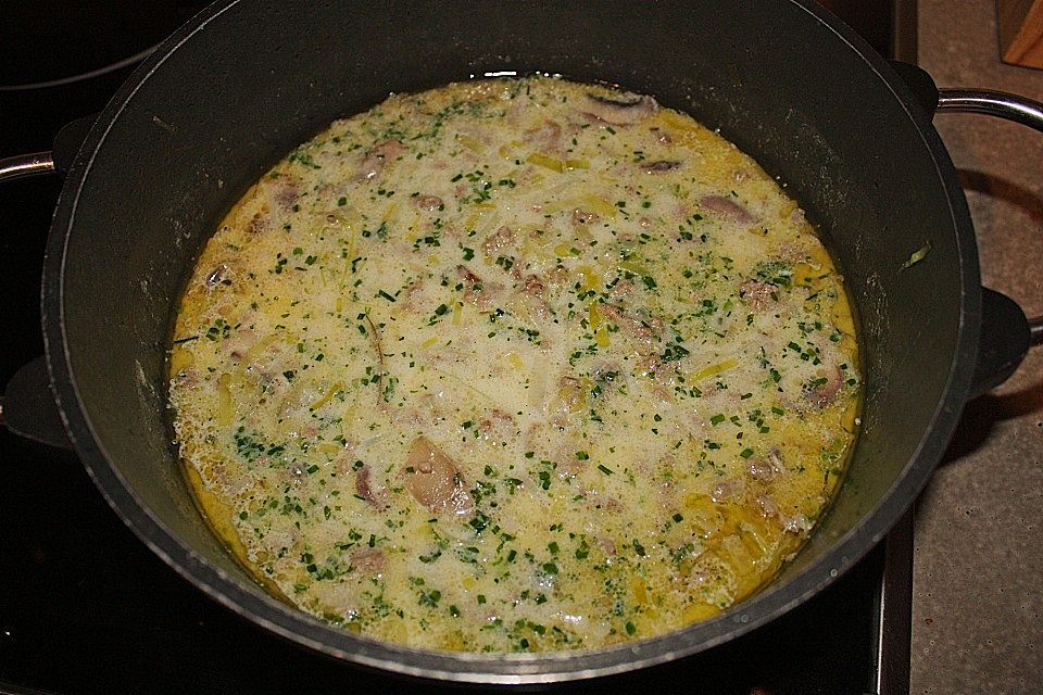 Käse-Lauch-Suppe