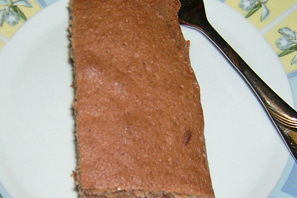 Schokoladenkuchen auf Blech