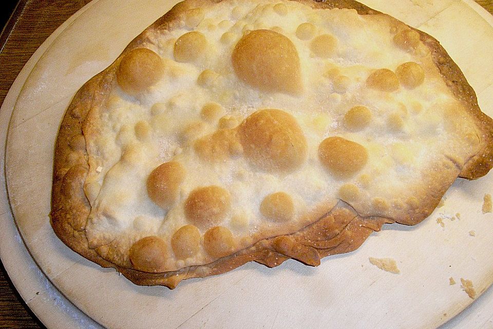 Brotfladen mit Käse