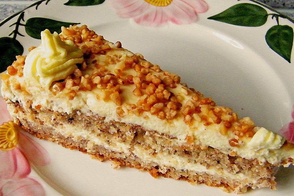 Vanille - Krokant - Torte