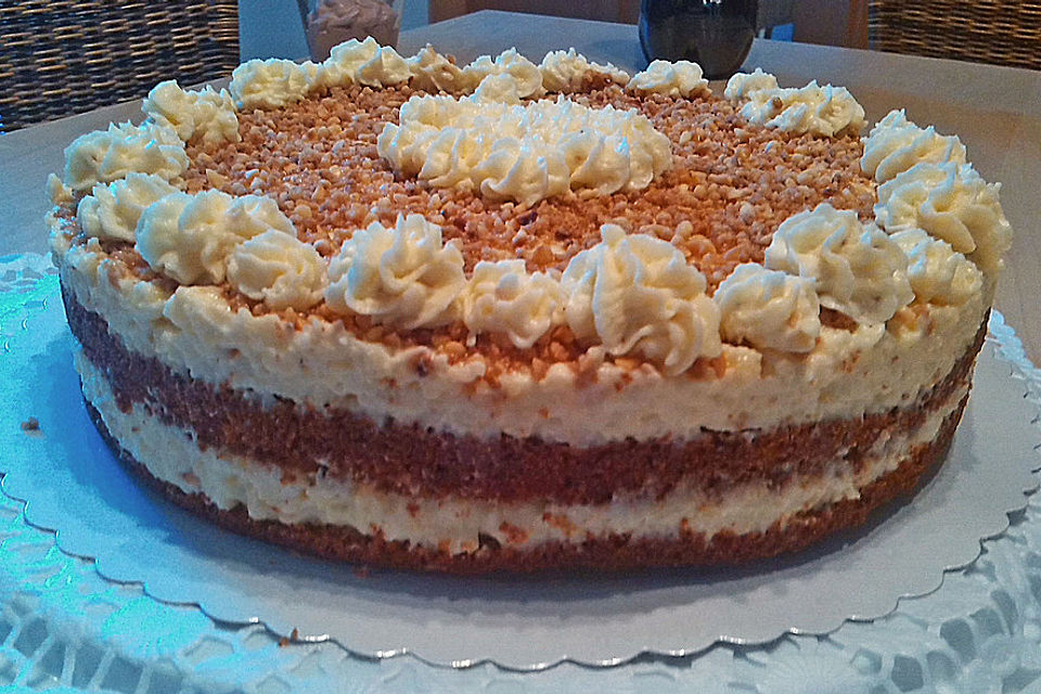 Vanille - Krokant - Torte