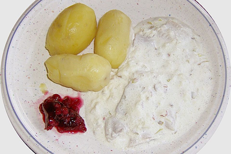 Matjesfilet in Schmand