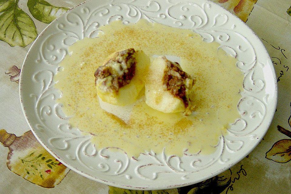 Gefüllte Ofenäpfel mit Lebkuchen