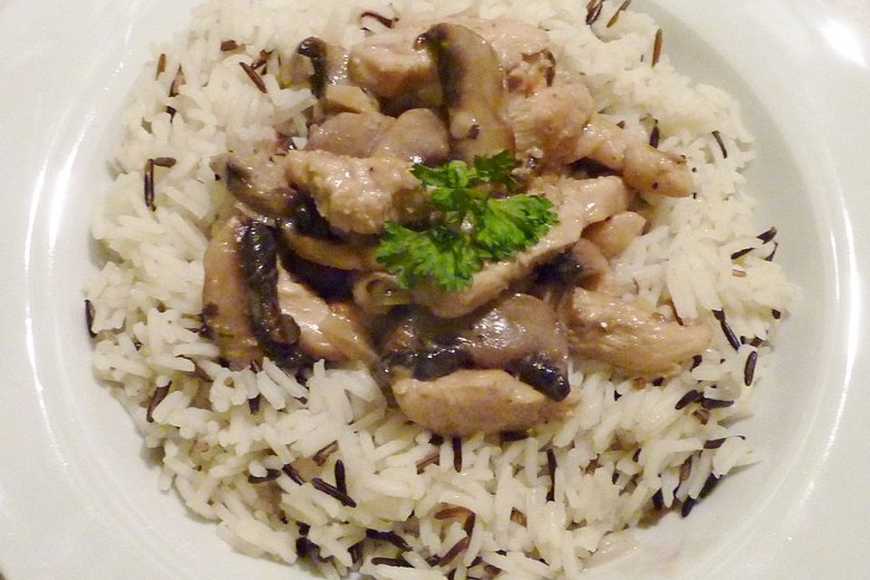 Geschnetzeltes mit Champignons