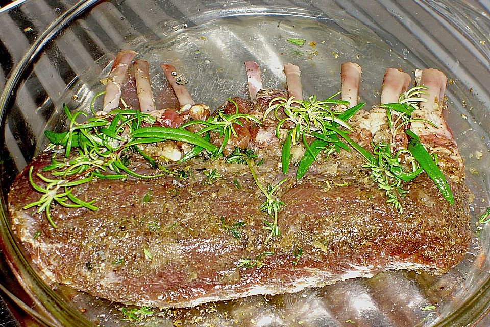 French Racks mit Kräuterbutter