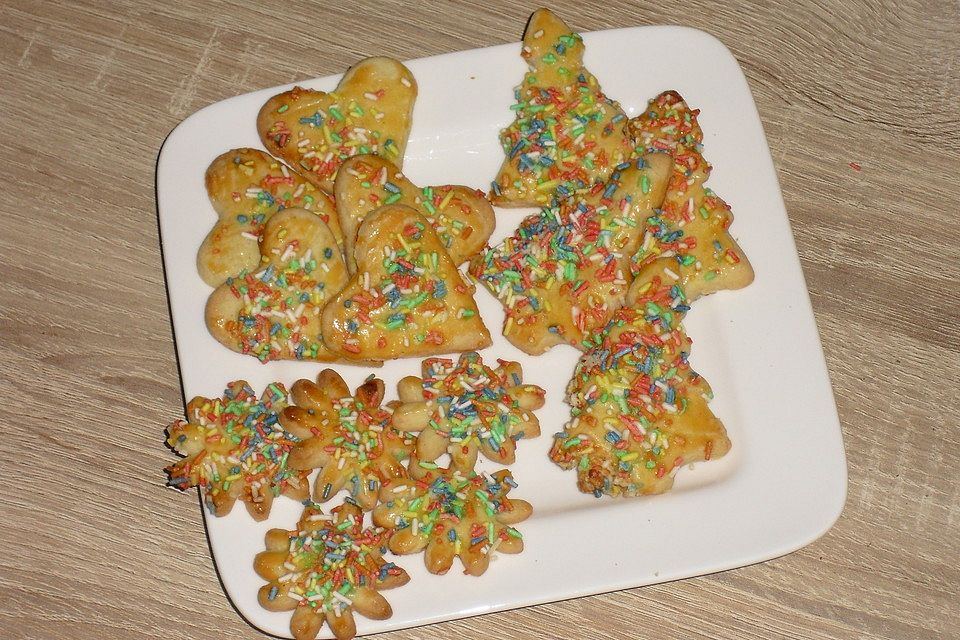 Bunte Weihnachtsplätzchen