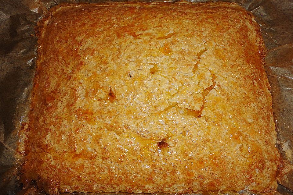 Kakaokuchen mit Kokosbelag