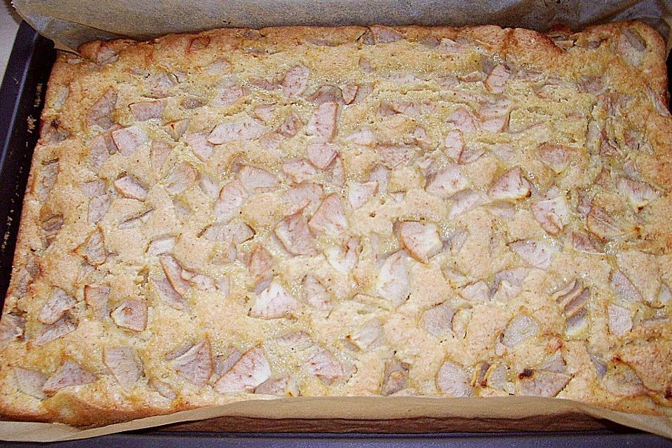 Birnen - Mandel - Kuchen