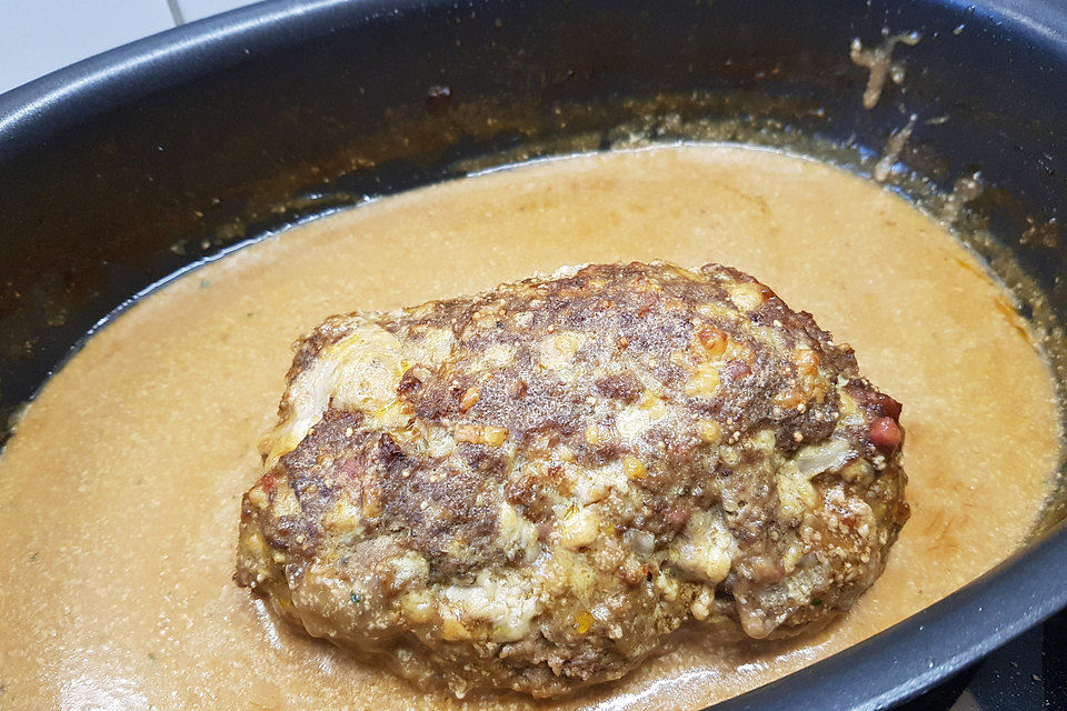 Hackbraten mit Käse