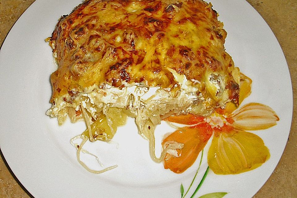 Kartoffel - Sauerkraut - Auflauf