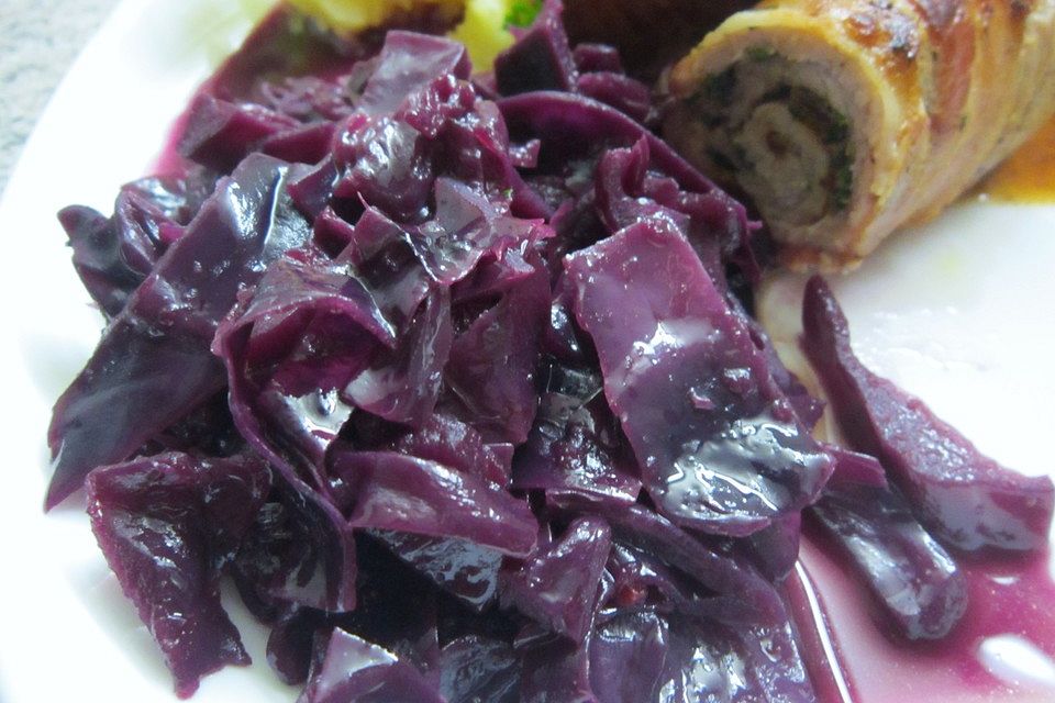 Karamellisierter Apfelrotkohl