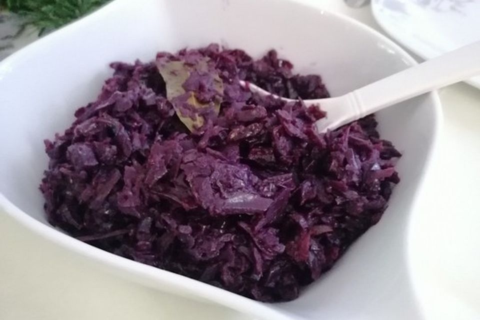 Karamellisierter Apfelrotkohl