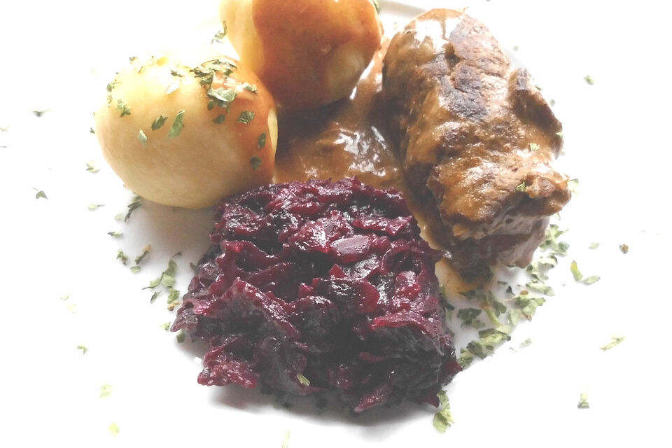 Karamellisierter Apfelrotkohl