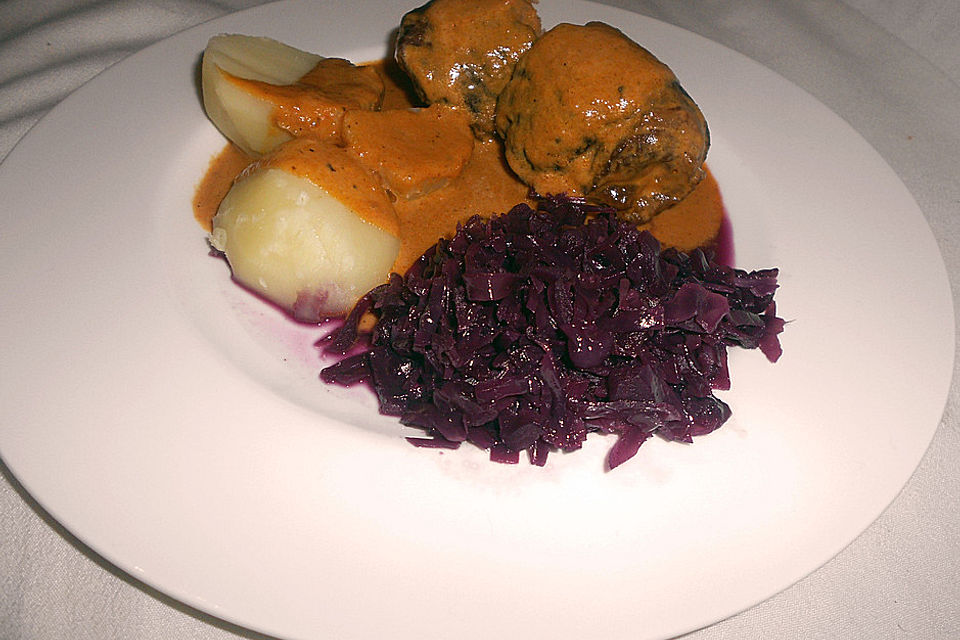 Karamellisierter Apfelrotkohl