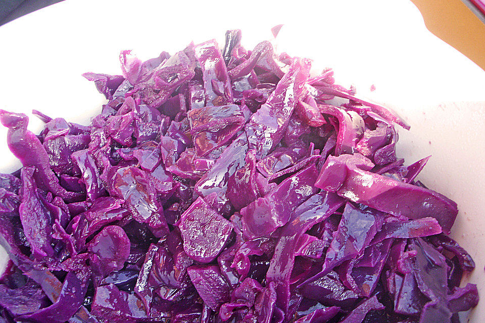 Karamellisierter Apfelrotkohl