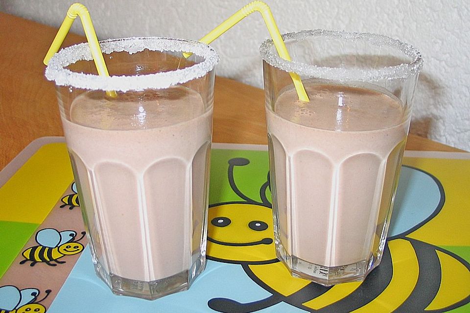 Bananen - Nutella - Milch