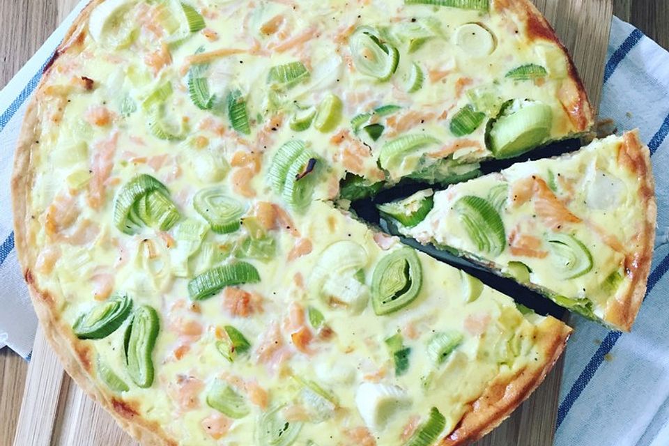 Lachs-Quiche