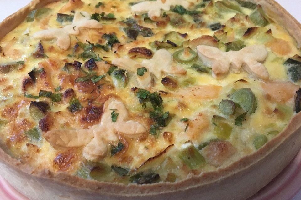 Lachs-Quiche