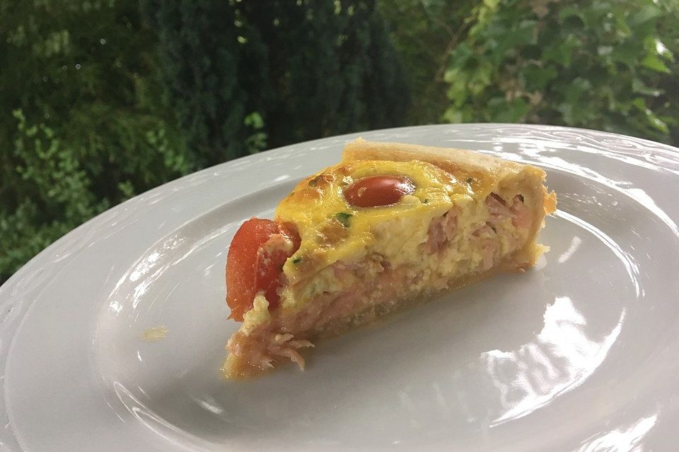 Lachs-Quiche