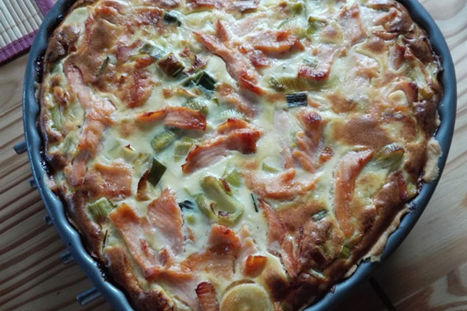 Lachs-Quiche