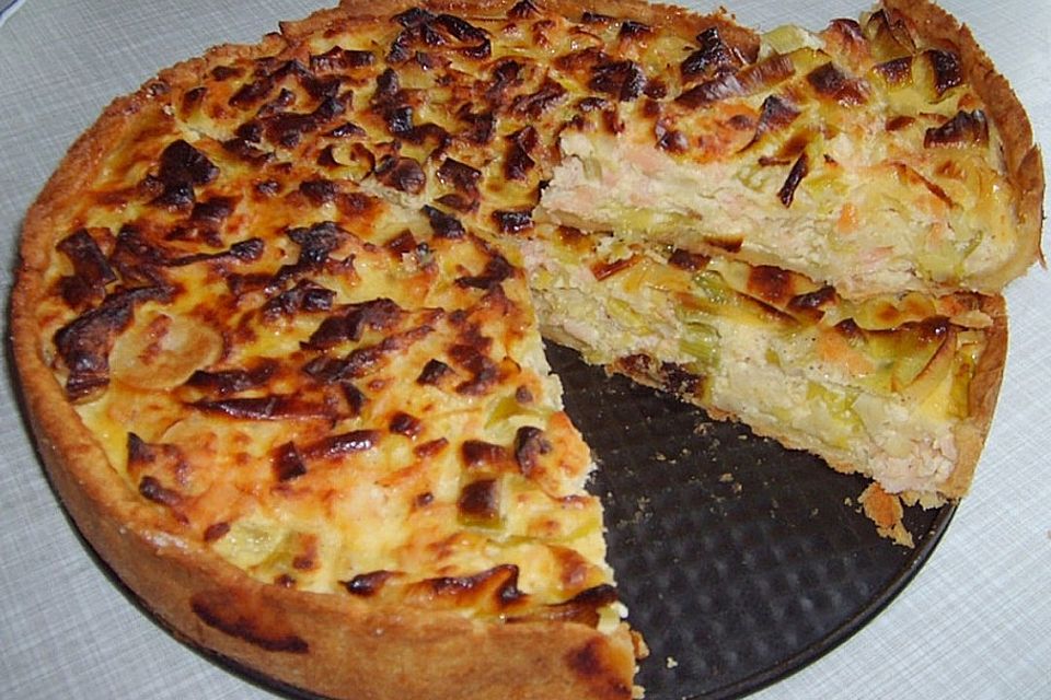 Lachs-Quiche