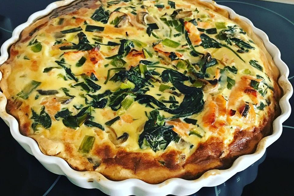 Lachs-Quiche