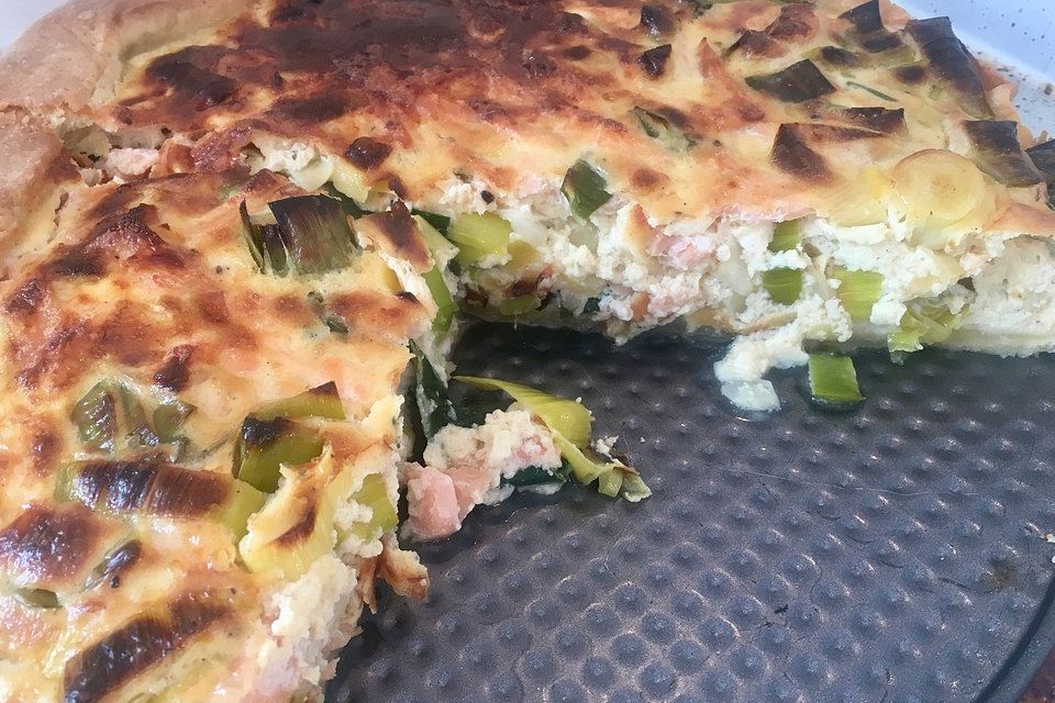 Lachs-Quiche