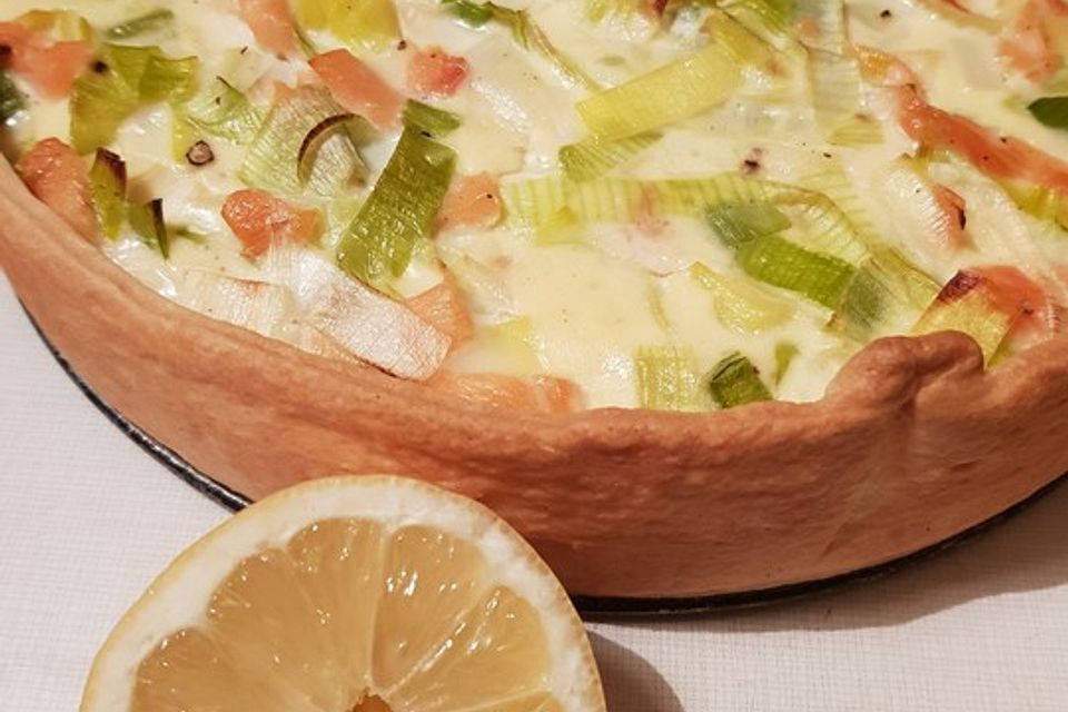 Lachs-Quiche