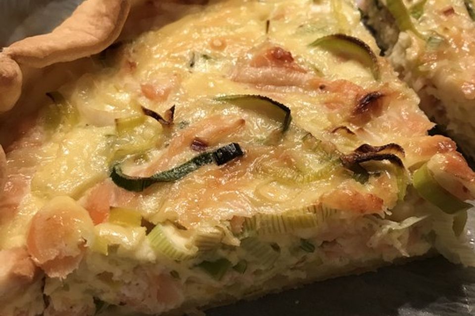 Lachs-Quiche