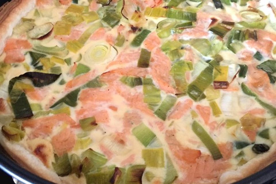 Lachs-Quiche