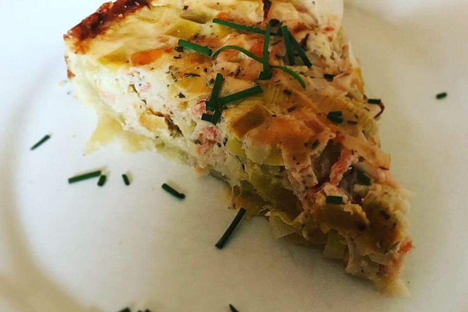 Lachs-Quiche