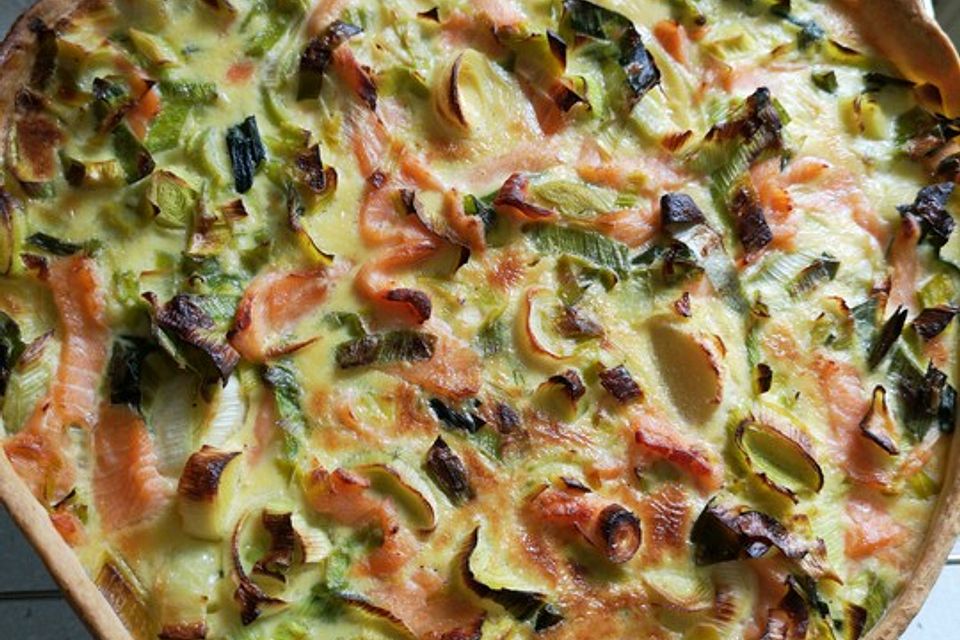 Lachs-Quiche