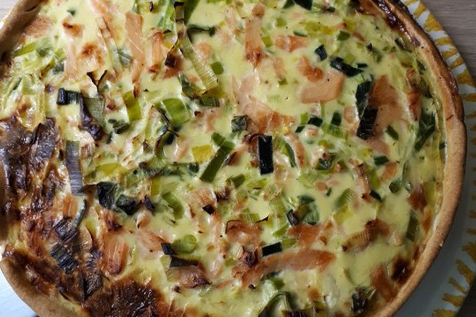 Lachs-Quiche