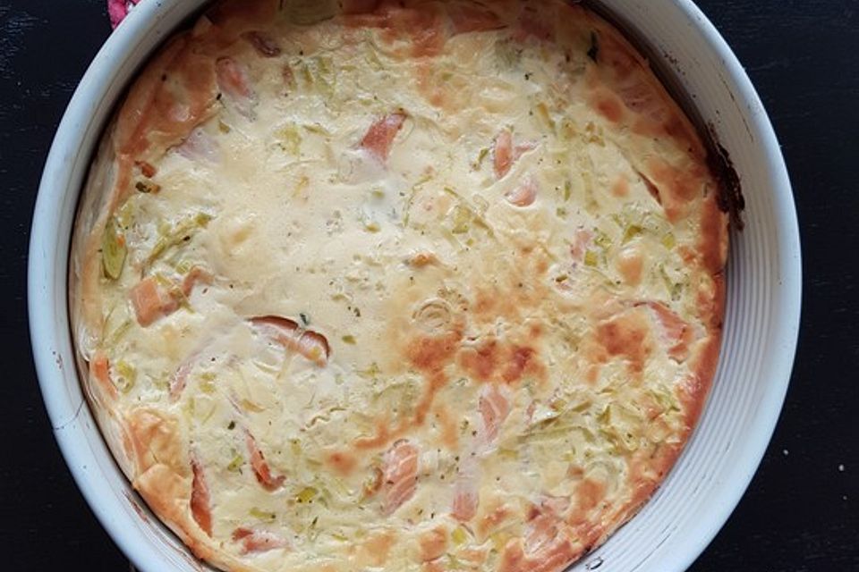 Lachs-Quiche