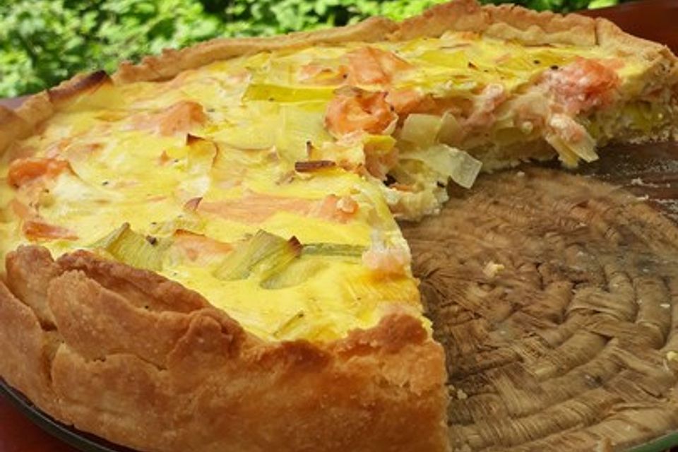 Lachs-Quiche