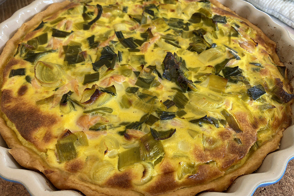 Lachs-Quiche