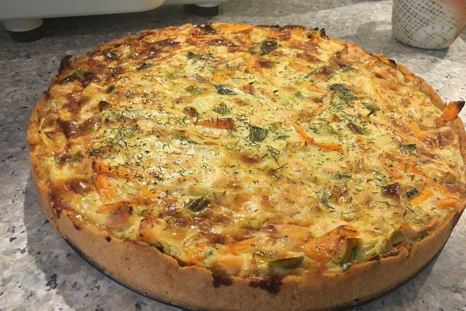 Lachs-Quiche