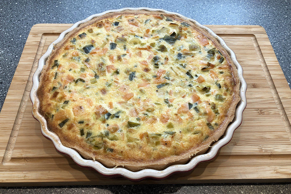 Lachs-Quiche