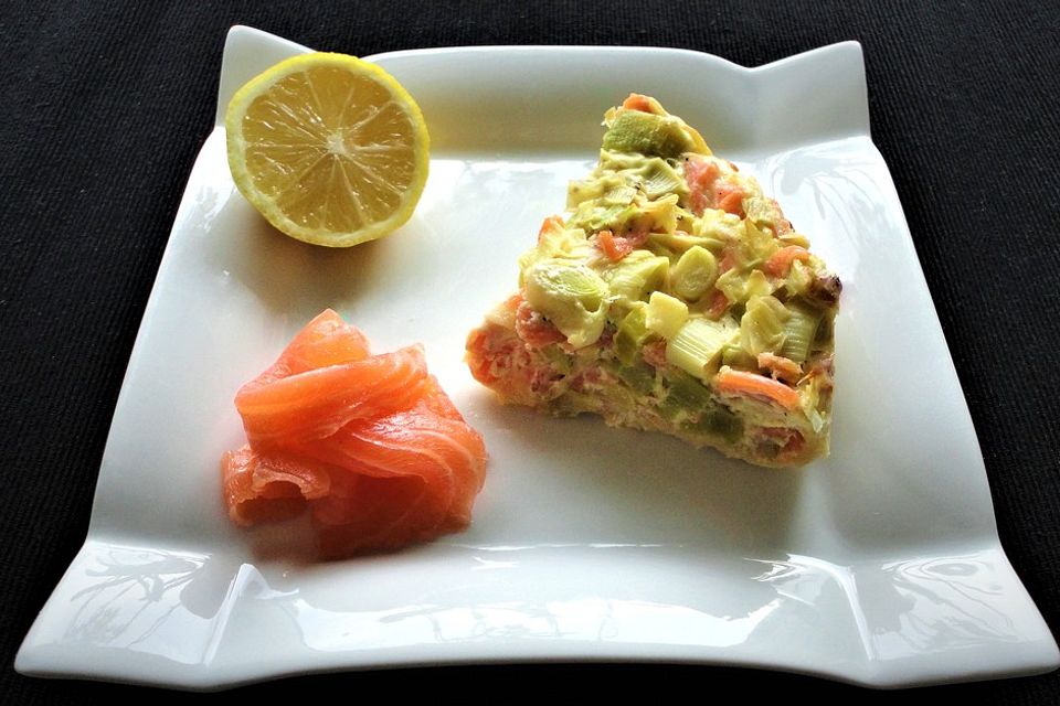 Lachs-Quiche