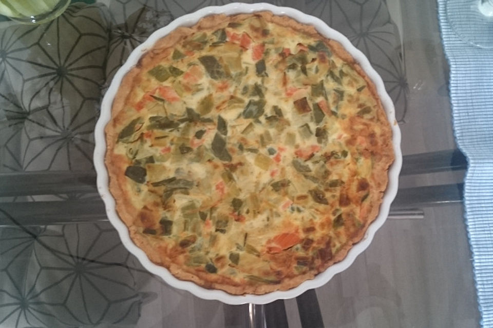 Lachs-Quiche