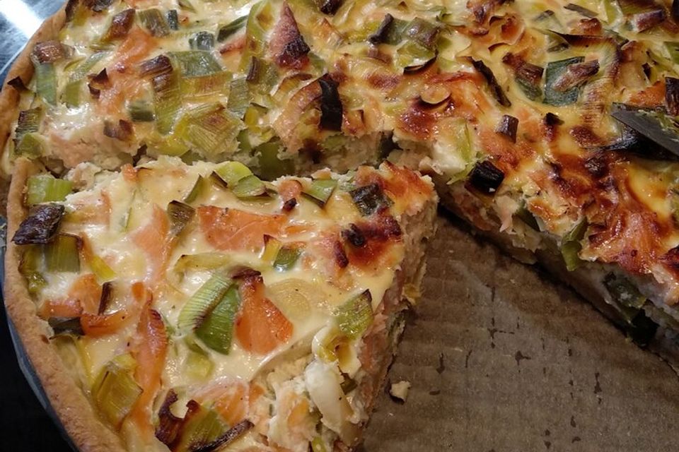 Lachs-Quiche