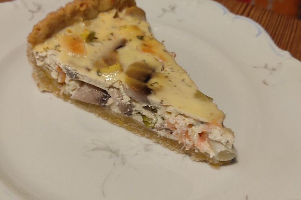 Lachs-Quiche