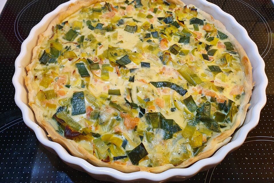 Lachs-Quiche