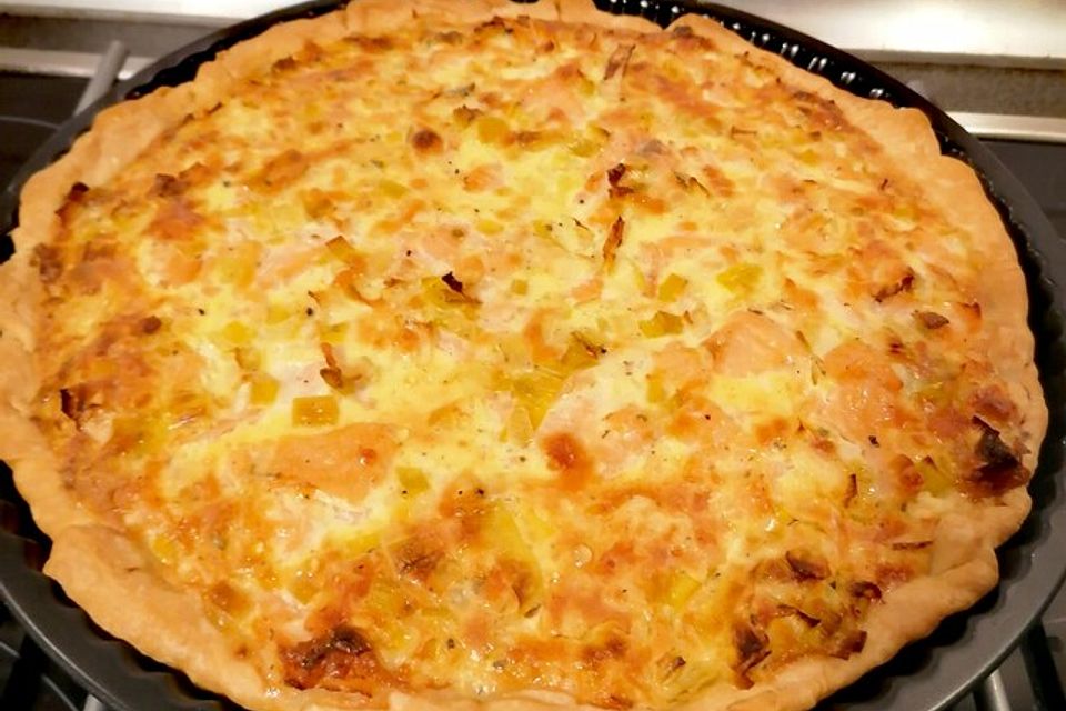 Lachs-Quiche