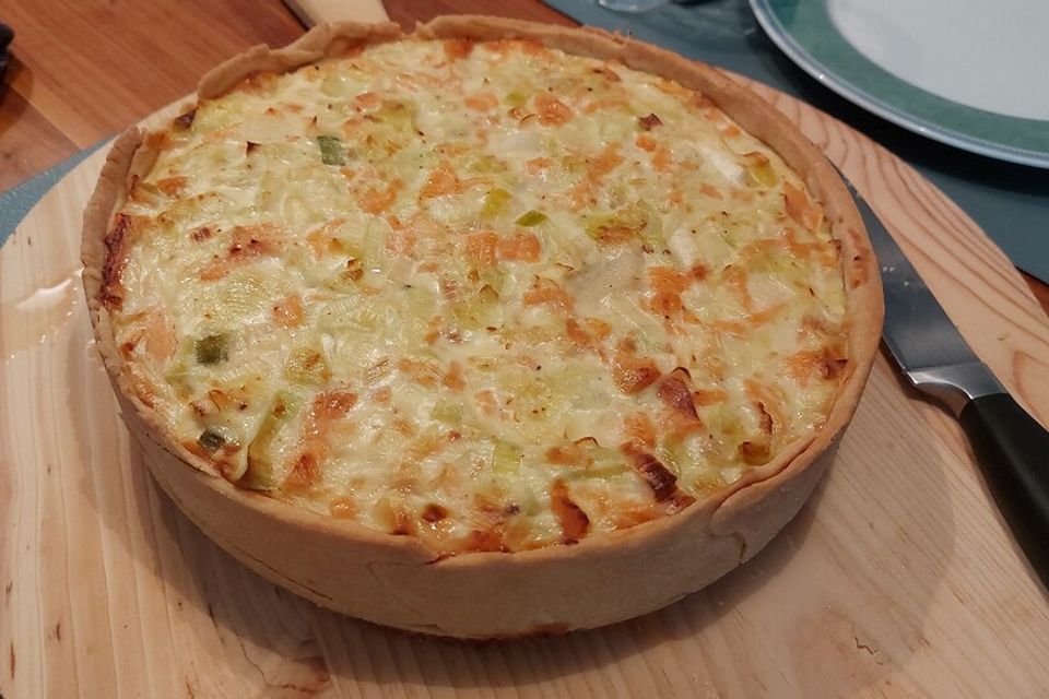 Lachs-Quiche