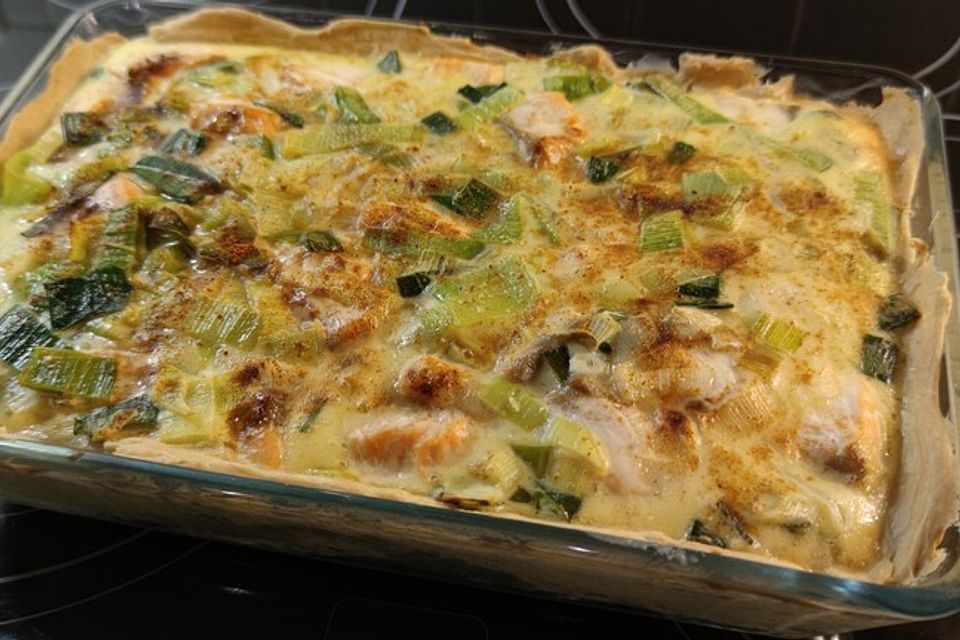 Lachs-Quiche